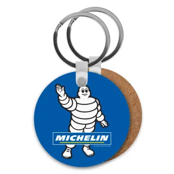 Michelin, Μπρελόκ Ξύλινο στρογγυλό MDF Φ5cm
