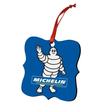 Michelin, Στολίδι Χριστουγεννιάτικο στολίδι polygon ξύλινο 7.5cm