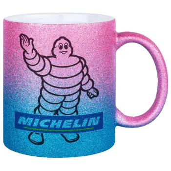 Michelin, Κούπα Χρυσή/Μπλε Glitter, κεραμική, 330ml