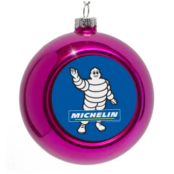 Michelin, Purple Christmas tree ornament bauble 8cm