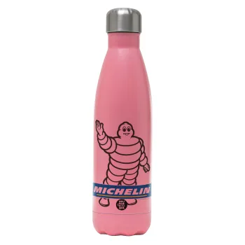 Michelin, Metal mug thermos Pink Mat (Stainless steel), double wall, 500ml