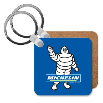Michelin, Μπρελόκ Ξύλινο τετράγωνο MDF