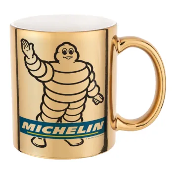 Michelin, Mug ceramic, gold mirror, 330ml