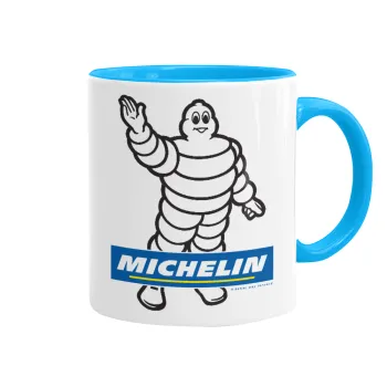 Michelin, Κούπα χρωματιστή γαλάζια, κεραμική, 330ml