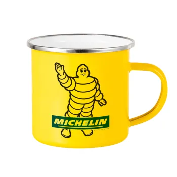 Michelin, Yellow Enamel Metallic Cup 360ml