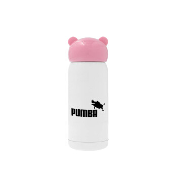 Pumba, Ροζ ανοξείδωτο παγούρι θερμό (Stainless steel), 320ml