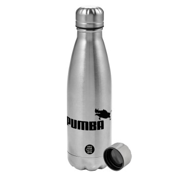 Pumba, Μεταλλικό παγούρι νερού, ανοξείδωτο ατσάλι, 750ml