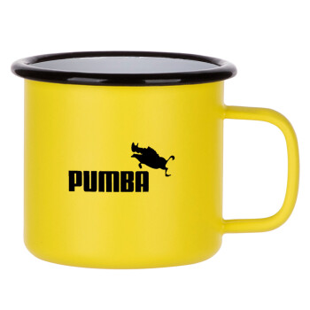 Pumba, Κούπα Μεταλλική εμαγιέ ΜΑΤ Κίτρινη 360ml