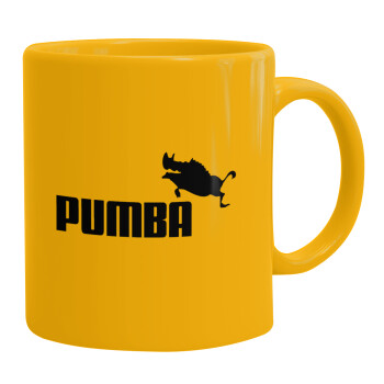 Pumba, Κούπα, κεραμική κίτρινη, 330ml (1 τεμάχιο)