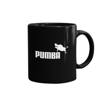 Pumba, Mug black, ceramic, 330ml