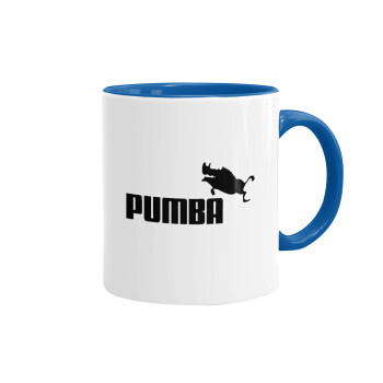 Pumba, Mug colored blue, ceramic, 330ml