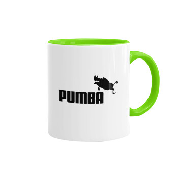 Pumba, Mug colored light green, ceramic, 330ml