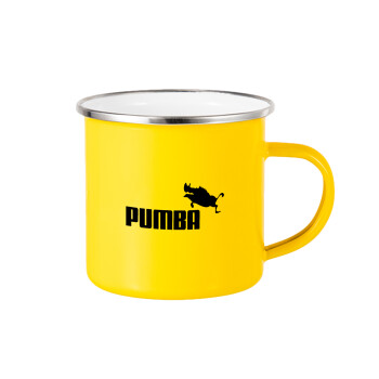 Pumba, Κούπα Μεταλλική εμαγιέ Κίτρινη 360ml