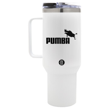 Pumba, Mega Tumbler με καπάκι, διπλού τοιχώματος (θερμό) 1,2L