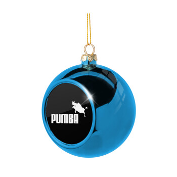 Pumba, Χριστουγεννιάτικη μπάλα δένδρου Μπλε 8cm