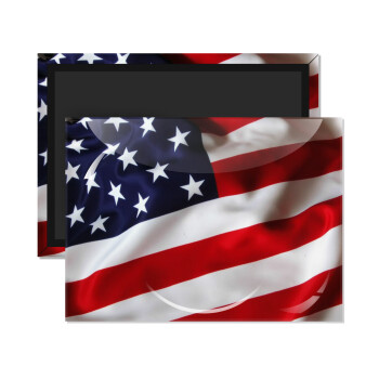 Σημαία Αμερικής, Ορθογώνιο μαγνητάκι ψυγείου διάστασης 9x6cm