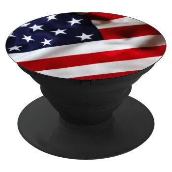 Σημαία Αμερικής, Phone Holders Stand  Μαύρο Βάση Στήριξης Κινητού στο Χέρι