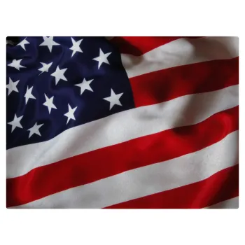 USA Flag, Επιφάνεια κοπής γυάλινη (38x28cm)