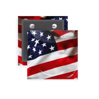 Σημαία Αμερικής, Κονκάρδα παραμάνα τετράγωνη 5x5cm