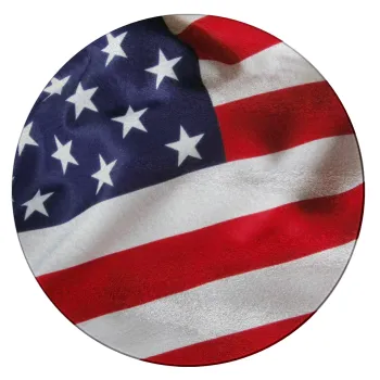 Σημαία Αμερικής, Επιφάνεια κοπής γυάλινη στρογγυλή (30cm)