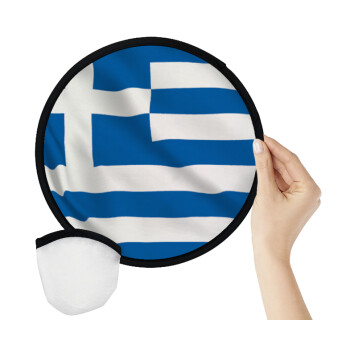 Σημαία Ελλάδας, Βεντάλια υφασμάτινη αναδιπλούμενη με θήκη (20cm)