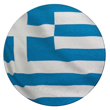 GREEK Flag, Επιφάνεια κοπής γυάλινη στρογγυλή (30cm)