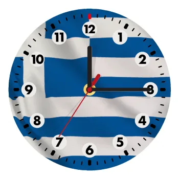 Σημαία Ελλάδας, Ρολόι τοίχου ξύλινο (20cm)