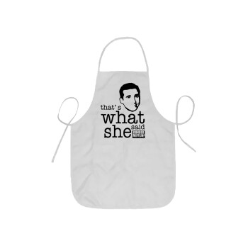 The office Michael That's what she said, Ποδιά Σεφ ολόσωμη κοντή  Παιδική (44x62cm)