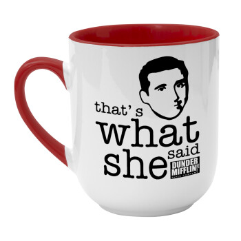 The office Michael That's what she said, Κούπα κεραμική tapered 260ml