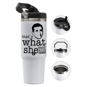 The office Michael That's what she said, 30oz stainless Steel Tumbler with Handle