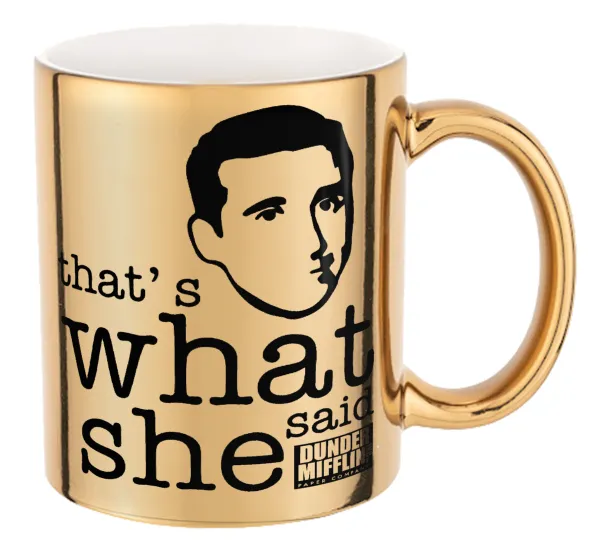 The office Michael That's what she said — Mug ceramic, gold mirror, 330ml