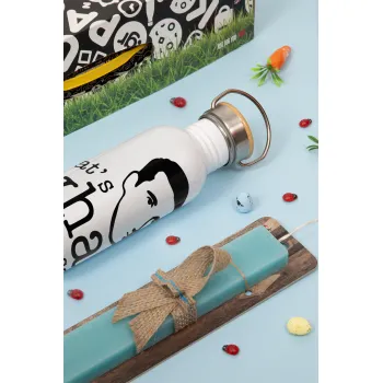 The office Michael That's what she said, Πασχαλινή Λαμπάδα με παγούρι μεταλλικό (620ml, stainless steel) & κερί αρωματικό πλακέ (30cm) (ΤΙΡΚΟΥΑΖ)