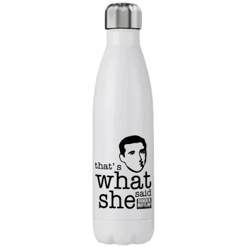 The office Michael That's what she said, Stainless steel, double-walled, 750ml