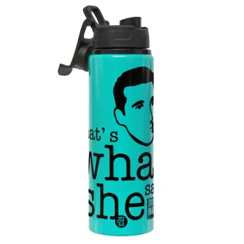 The office Michael That's what she said, Μεταλλικό παγούρι νερού με καπάκι ασφαλείας, αλουμινίου 850ml