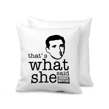 The office Michael That's what she said, Sofa cushion 40x40cm includes filling