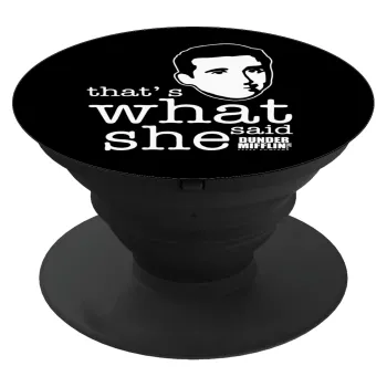 The office Michael That's what she said, Phone Holders Stand  Black Hand-held Mobile Phone Holder