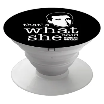 The office Michael That's what she said, Phone Holders Stand  White Hand-held Mobile Phone Holder