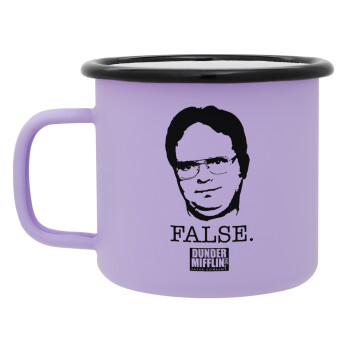 The office Dwight, Κούπα Μεταλλική εμαγιέ ΜΑΤ Light Pastel Purple 360ml