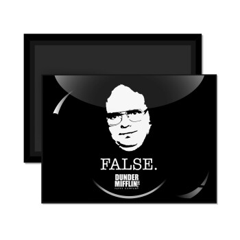 The office Dwight, Ορθογώνιο μαγνητάκι ψυγείου διάστασης 9x6cm