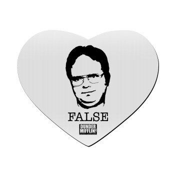 The office Dwight, Mousepad καρδιά 23x20cm