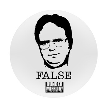 The office Dwight, Mousepad Στρογγυλό 20cm