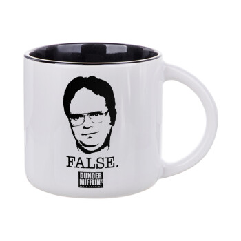 The office Dwight, Κούπα κεραμική 400ml Λευκή/Μαύρη