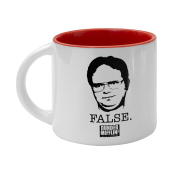 The office Dwight, Κούπα κεραμική 400ml Λευκή/Κόκκινη
