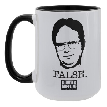 The office Dwight, Κούπα Mega 15oz, κεραμική Μαύρη, 450ml