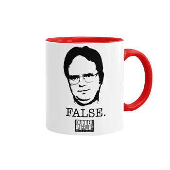 The office Dwight, Mug colored red, ceramic, 330ml