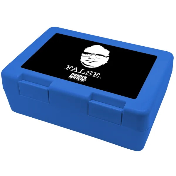 The office Dwight — Παιδικό δοχείο κολατσιού ΜΠΛΕ 185x128x65mm (BPA free πλαστικό)
