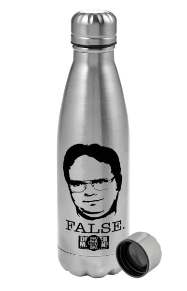 The office Dwight — Μεταλλικό παγούρι νερού, ανοξείδωτο ατσάλι, 750ml