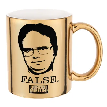 The office Dwight, Mug ceramic, gold mirror, 330ml