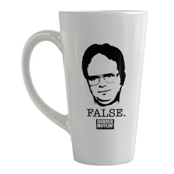 The office Dwight, Κούπα κωνική Latte Μεγάλη, κεραμική, 450ml