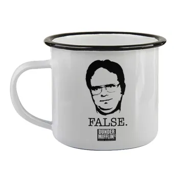 The office Dwight, Κούπα εμαγιέ με μαύρο χείλος 360ml